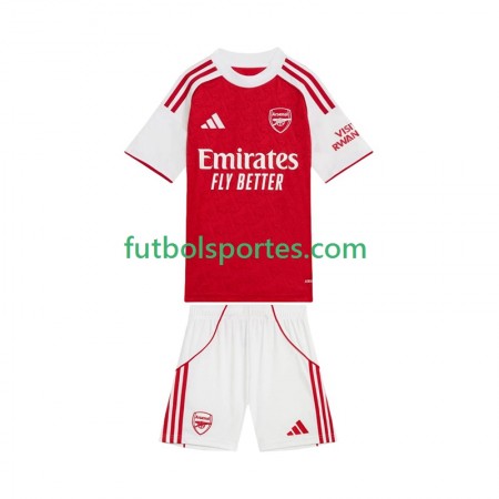 Camiseta Arsenal Niño Primera Equipación 2025/2026